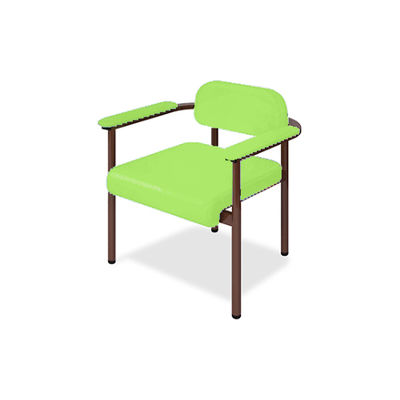 ホームチェアーC1 幅40(全幅57)×奥行50(座面奥行40)×座高44(全高67)cm 抹茶 TB-1268-01 1個(1脚)（直送品）