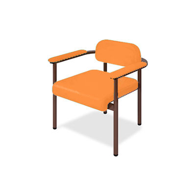 ホームチェアーC1 幅40(全幅57)×奥行50(座面奥行40)×座高44(全高67)cm オレンジ TB-1268-01 1個(1脚)（直送品）