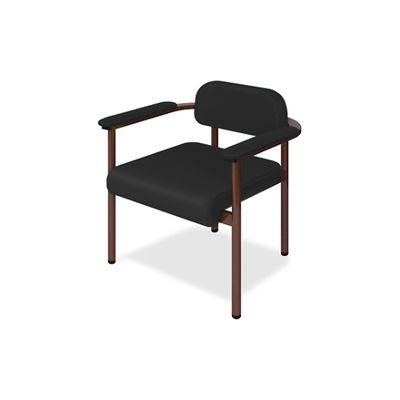 ホームチェアーC1 幅40(全幅57)×奥行50(座面奥行40)×座高44(全高67)cm 黒 TB-1268-01 1個(1脚)（直送品）