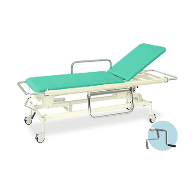 高田ベッド製作所 手動GSストレッチャー100 幅60×長さ200(座シート180)×高さ48~86cm ライトグリーン TB-626 1個（直送品）