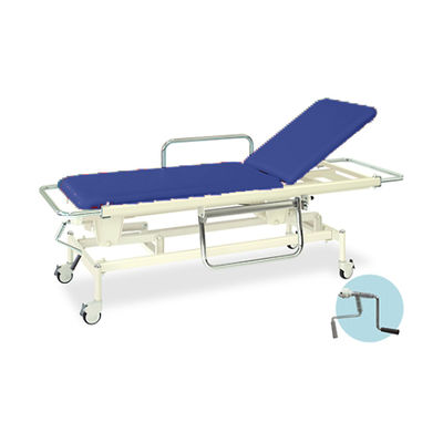 高田ベッド製作所 手動GSストレッチャー100 幅60×長さ200(座シート180)×高さ48~86cm ライトブルー TB-626 1個（直送品）