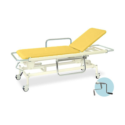 高田ベッド製作所 手動GSストレッチャー100 幅60×長さ200(座シート180)×高さ48~86cm イエロー TB-626 1個（直送品）