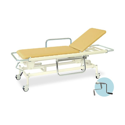 高田ベッド製作所 手動GSストレッチャー100 幅60×長さ200(座シート180)×高さ48~86cm アイボリー TB-626 1個（直送品）