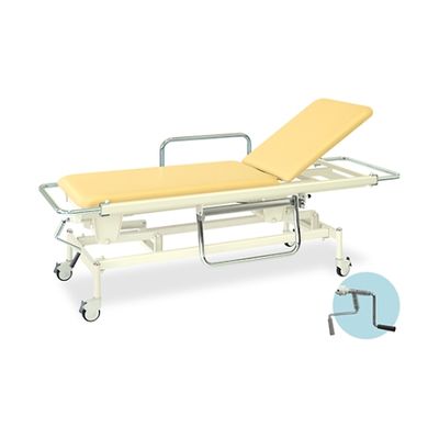 高田ベッド製作所 手動GSストレッチャー100 幅60×長さ200(座シート180)×高さ48~86cm クリーム TB-626 1個（直送品）