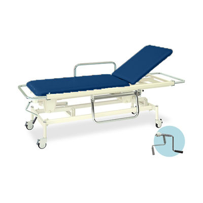 高田ベッド製作所 手動GSストレッチャー100 幅60×長さ200(座シート180)×高さ48~86cm メディブルー TB-626 1個（直送品）