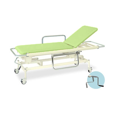 高田ベッド製作所 手動GSストレッチャー100 幅60×長さ200(座シート180)×高さ48~86cm ライムグリーン TB-626 1個（直送品）