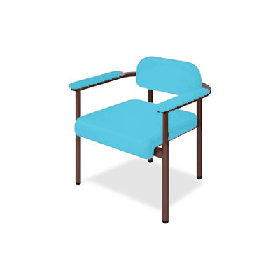ホームチェアーC1 幅40(全幅57)×奥行50(座面奥行40)×座高44(全高67)cm スカイブルー TB-1268-01 1個(1脚)（直送品）