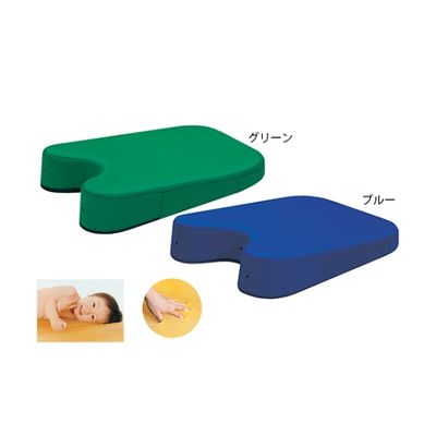 高田ベッド製作所 ジェルバスト 幅43×奥行52×高さ3/10cm グリーン TB-77-62 1個 61-3724-90（直送品）