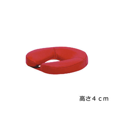 高田ベッド製作所 ニューフェイス 幅29×奥行29×高さ4cm レッド TB-77C-126 1個 61-3726-28（直送品）