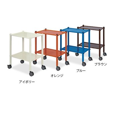 高田ベッド製作所 ワゴンカー 幅55×奥行36×高さ73cm オレンジ TB-1224 1個 61-3717-45（直送品）