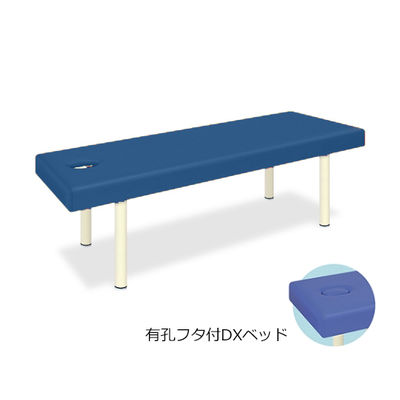 高田ベッド製作所 有孔フタ付DXベッド 幅70×長さ180×高さ55cm メディブルー TB-581 1個 61-3460-70（直送品）