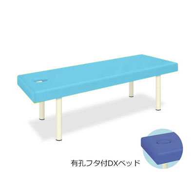 高田ベッド製作所 有孔フタ付DXベッド 幅70×長さ180×高さ60cm スカイブルー TB-581 1個 61-3460-86（直送品）