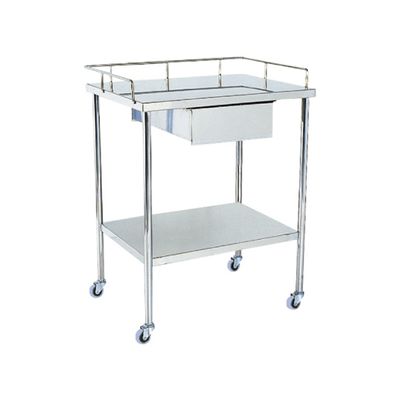 金沢車輌 器械卓子 600×450×750mm 落下防止こぼれ止め付 NSH-16 1個 62-1622-98　　ナビスカタログ（直送品）