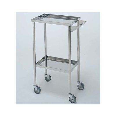 柏ステンレス工業 ステンレスワゴン 回診車S (立上) 2段 ステンレスワゴンMB-2W-S 1個 62-2714-61（直送品）