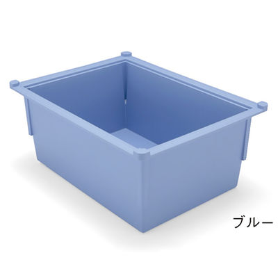 サカセ化学工業 トレー 34ー17タイプ(深さ17cm)耐熱・制電 ブルー PTDX34-17 1個 62-0852-30（直送品）