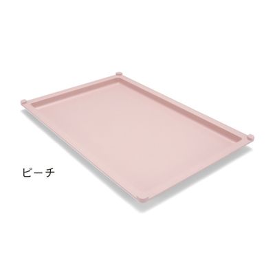 サカセ化学工業 トレー 64ー02タイプ(深さ2cm)帯電防止 ピーチ PT64-02 1個 62-0852-31（直送品）