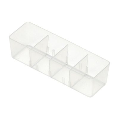 サカセ化学工業 アンプルケース(W162×D40×H45mm)クリアホワイト AT-9 1個 62-0853-54（直送品）