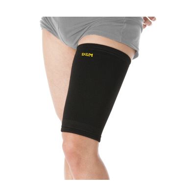 D&M 強圧迫サポーター(もも) #931 ブラック S 1個 62-0873-33（直送品）