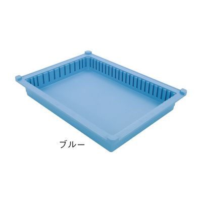 サカセ化学工業 トレー 34ー05タイプ(深さ5cm)帯電防止 ブルー PT34-05 1個 62-0852-03（直送品）