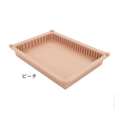サカセ化学工業 トレー 34ー05タイプ(深さ5cm)耐熱・制電 ピーチ PTDX34-05 1個 62-0852-05（直送品）