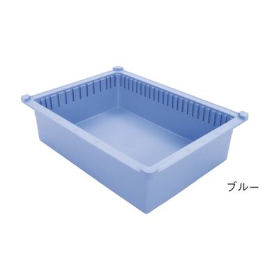 サカセ化学工業 トレー 34ー10タイプ(深さ10cm)耐熱・制電 ブルー PTDX34-10 1個 62-0852-18（直送品）