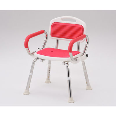 星光医療器製作所 アルコー レッド ステンレスシャワーチェアR 1台 62-0868-22（直送品）