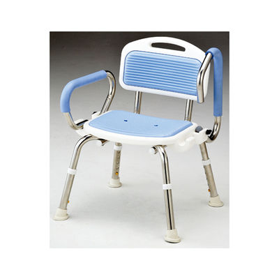 星光医療器製作所 アルコー ブルー ステンレスシャワーチェアB 1台 62-0868-21（直送品）