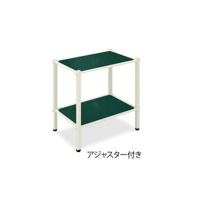 高田ベッド製作所 LSワゴン(アジャスター付き) 幅55×奥行46×高さ65cm メディグリーン TB-1010-02 1台（直送品）