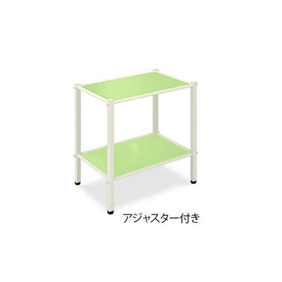 高田ベッド製作所 LSワゴン(アジャスター付き) 幅50×奥行46×高さ65cm ライムグリーン TB-1010-02 1台（直送品）