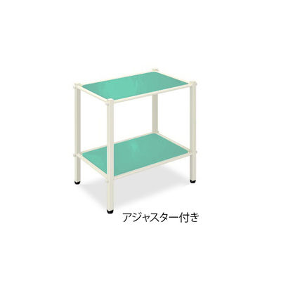 高田ベッド製作所 LSワゴン(アジャスター付き) 幅60×奥行36×高さ65cm ライトグリーン TB-1010-02 1台（直送品）