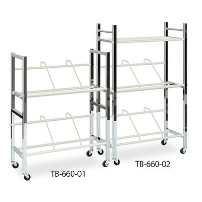 高田ベッド製作所 カルテワーゴン 幅72×奥行32×高さ97cm TB-660-01 1台 62-8625-16（直送品）