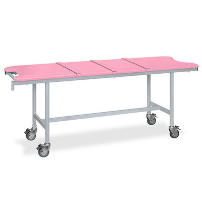 高田ベッド製作所 アルミストレッチャー100(ベルト付き) 幅65×長さ190×高さ70cm ピンク TB-1351 1個（直送品）