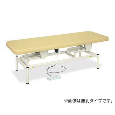 高田ベッド製作所 有孔電動ボディベッド 幅60×長さ180×高さ45~81cm 抹茶 TB-1344U 1個 62-5012-48（直送品）