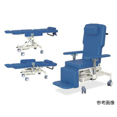 高田ベッド製作所 車イス式油圧ストレッチャー 幅45(全幅76)×長さ180×高さ50~80cm イエロー TB-1398 1台（直送品）