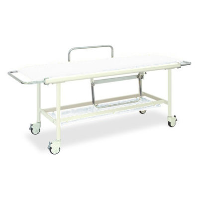 高田ベッド製作所 ストレッチャー100 幅60×長さ200(座シート180)×高さ80cm 白 TB-623 1台 62-8705-36（直送品）