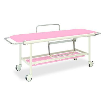 高田ベッド製作所 ストレッチャー100 幅60×長さ200(座シート180)×高さ90cm ピンク TB-623 1台 62-8705-78（直送品）