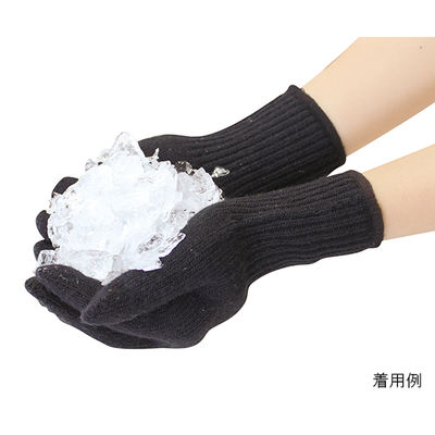 ハヤシ・ニット あったか手袋 1組入 M ブラック 3900 1組(1双) 62-2991-77（直送品）