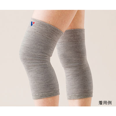 ハヤシ・ニット ひざ用パイル編み保温サポーター 1組入 M グレー 3510 1組 62-2991-74（直送品）