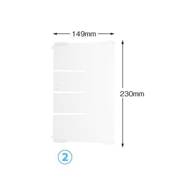 サカセ化学工業 仕切板 バスケット34ー17タイプ(深さ17cm)用 W230×H149mm 耐熱・制電タイプ BDD17-31 1枚（直送品）