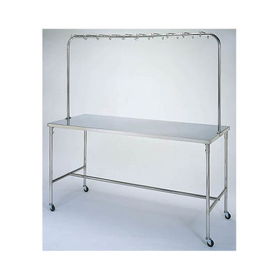 柏ステンレス工業 点滴処置台 1200×600×800(1600)mm テンテキショチダイMD-F12 1個 62-2715-22（直送品）