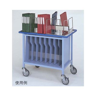 柏ステンレス工業 カルテフィルムワゴン　（５０冊用）　２段　８００× カルテフィルムワゴンMK-F50 62-2715-60 ナビスカタログ（直送品）