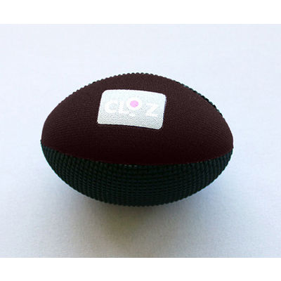 ヘルメット潜水 クロッツ やわらか健康ボール ラグビー型 ブラック×ブラウン 10個入 HC-036 1ケース(10個)（直送品）