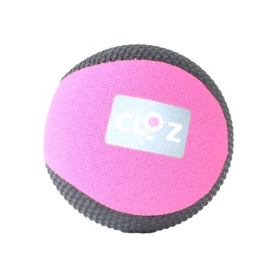 ヘルメット潜水 クロッツ やわらか健康ボール 丸型 ブラック×ピンク 10個入 HC-035 1ケース(10個) 61-9950-66（直送品）