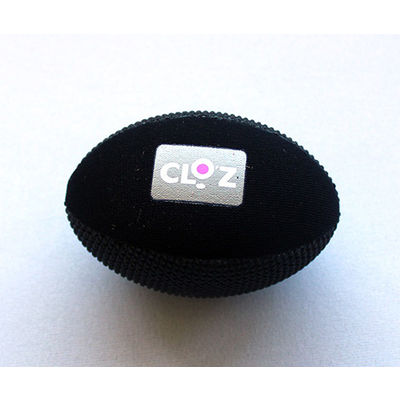 ヘルメット潜水 クロッツ やわらか健康ボール ラグビー型 ブラック×ブラック 10個入 HC-036 1ケース(10個)（直送品）