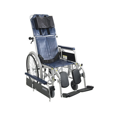 カワムラサイクル フルリクライニング車いす (前座高47cm/全幅64cm) エコネイビー RR42-N No.91 1個（直送品）