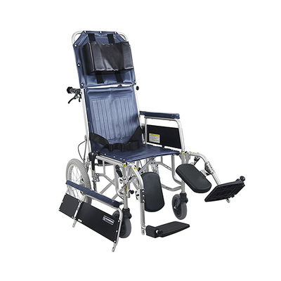 カワムラサイクル フルリクライニング車いす (前座高47cm/全幅60cm) エコネイビー RR43-N No.91 1個（直送品）