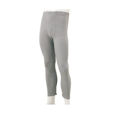 ケアファッション 紳士裾ファスナー付タイツ グレー L 01917-02 1枚 61-7381-65（直送品）