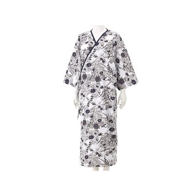 ケアファッション 婦人らくらくガーゼねまき 柄おまかせ L 38865-02 1枚 61-7382-93（直送品）