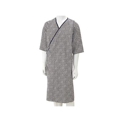 ケアファッション 紳士らくらくガーゼねまき 柄おまかせ M 38866-01 1枚 61-7382-94（直送品）