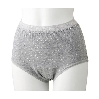 ケアファッション 婦人ショーツ グレー LL 38160-13 1枚 61-7378-11（直送品）